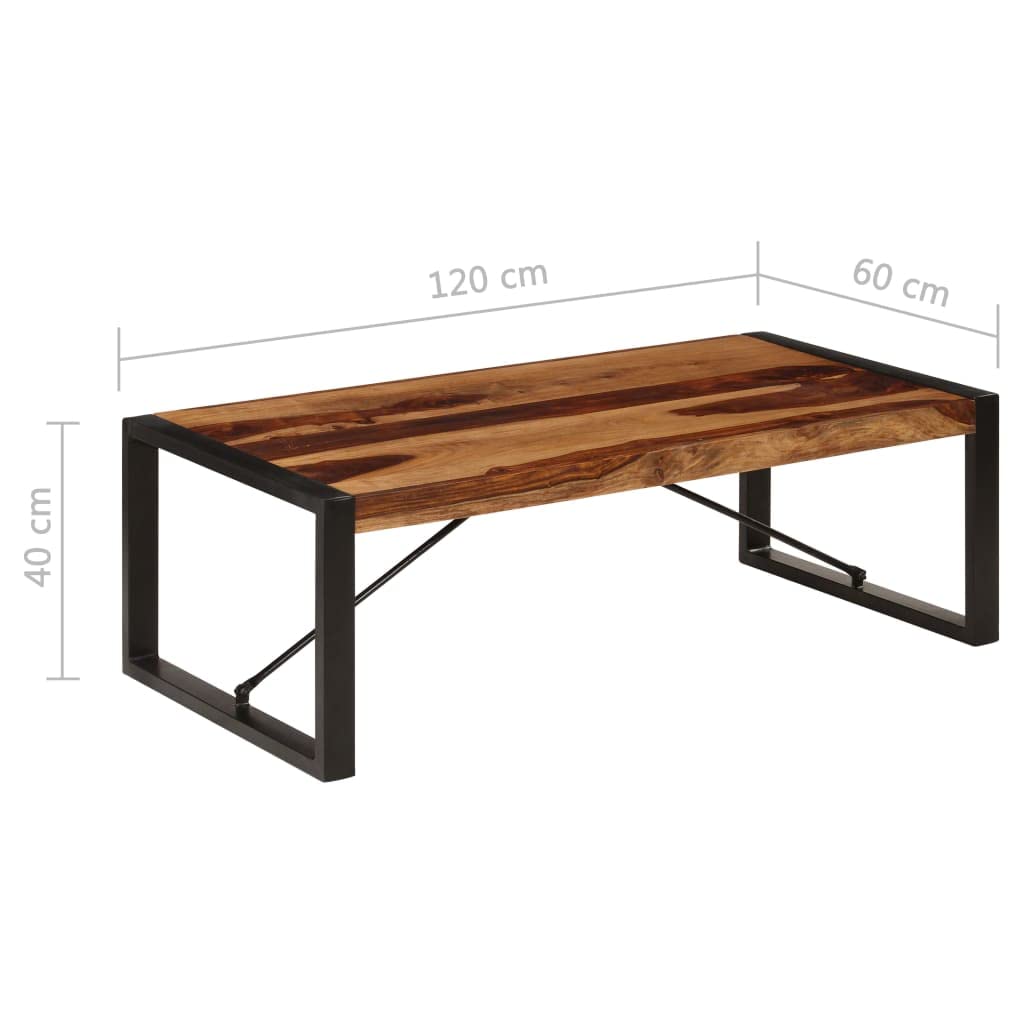 47.2"x23.6"x15.7" Solid Sheesham Wood Coffee Table L7169