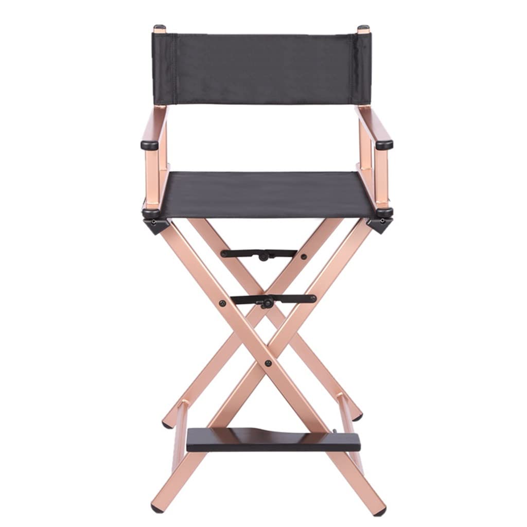Portable Rose Gold Aluminum Folding Makeup Chair J53500