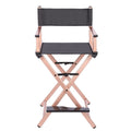 Portable Rose Gold Aluminum Folding Makeup Chair J53500