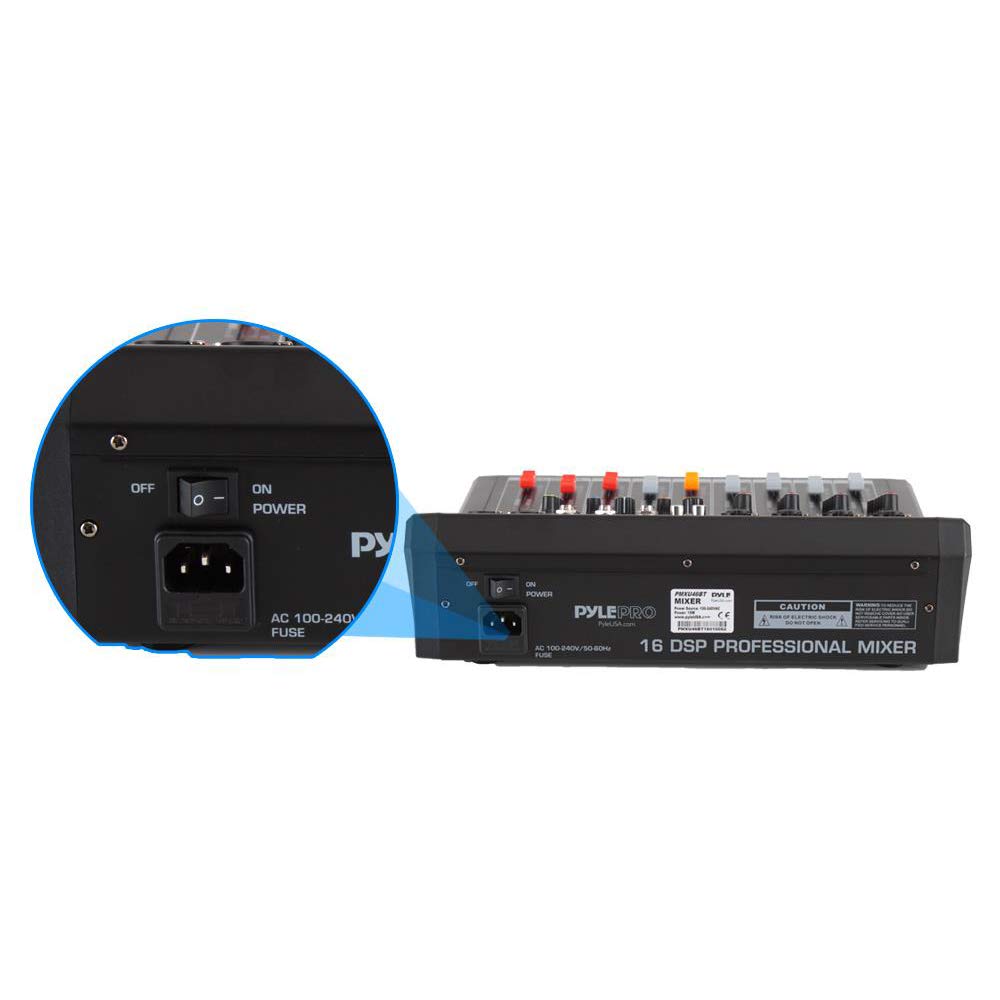 4-Channel Bluetooth Audio Mixer with USB and XLR Y82460