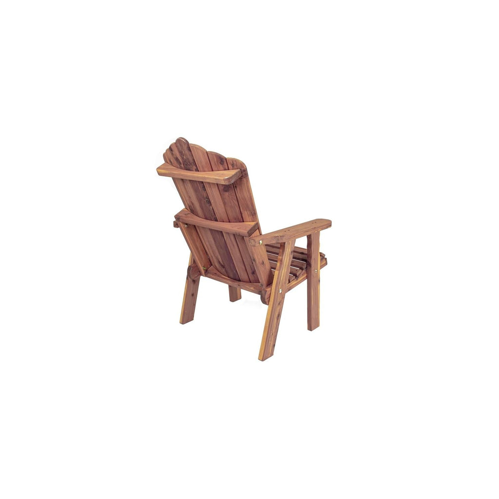 Cedar Stationary Chair Fan-Back Adirondack Style P722324