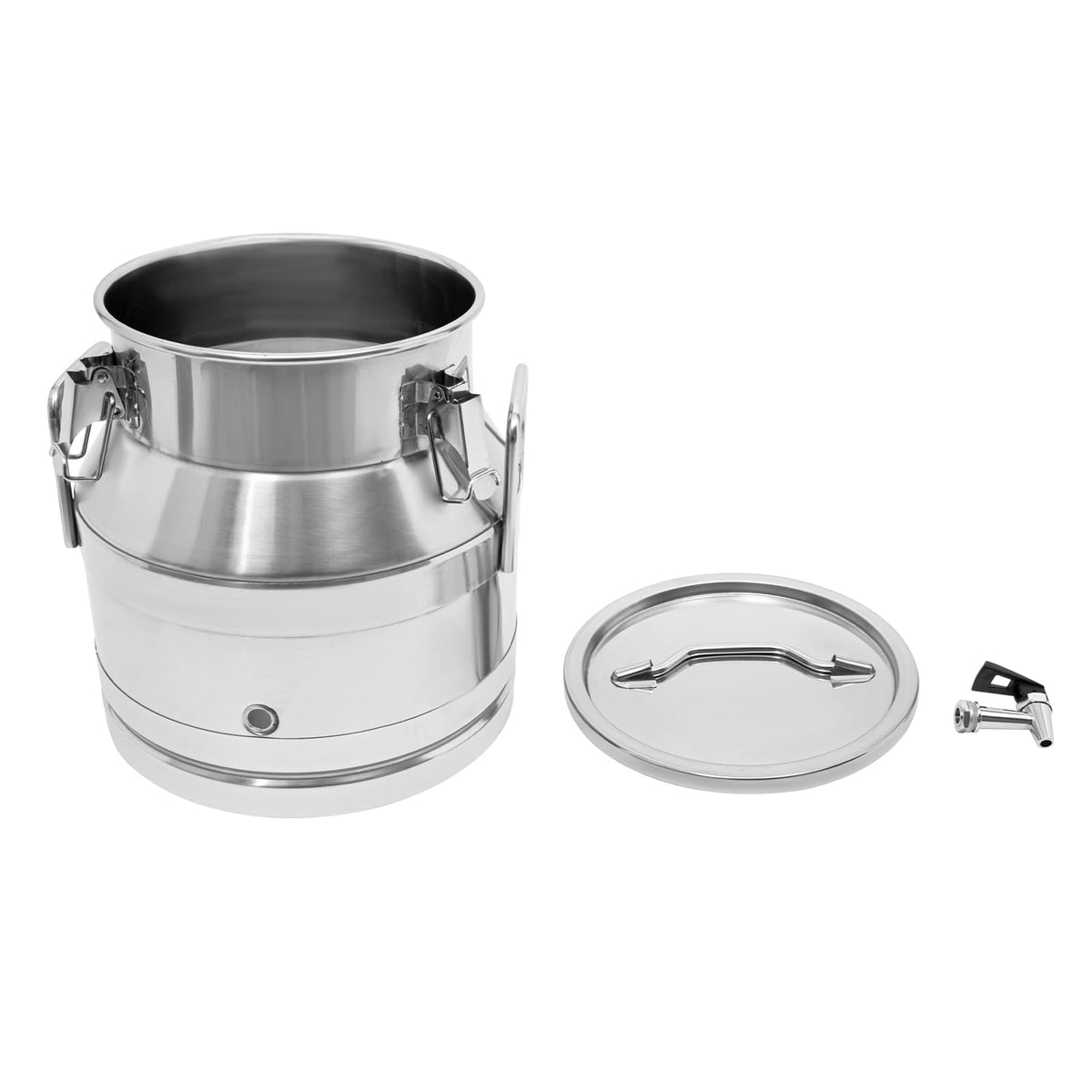 Stainless Steel Milk Can with Faucet, 20L Silicone Sealed Lid F4610