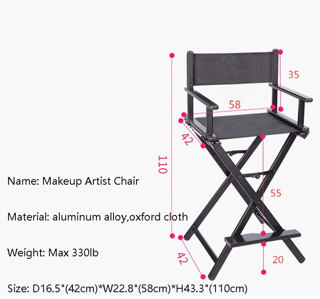 Portable Rose Gold Aluminum Folding Makeup Chair J53500