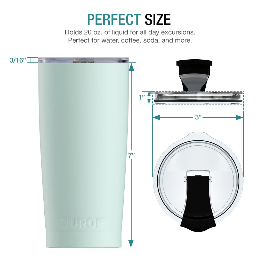 20 oz Stainless Steel Vacuum Insulated Tumbler with Lid and Straw T723164