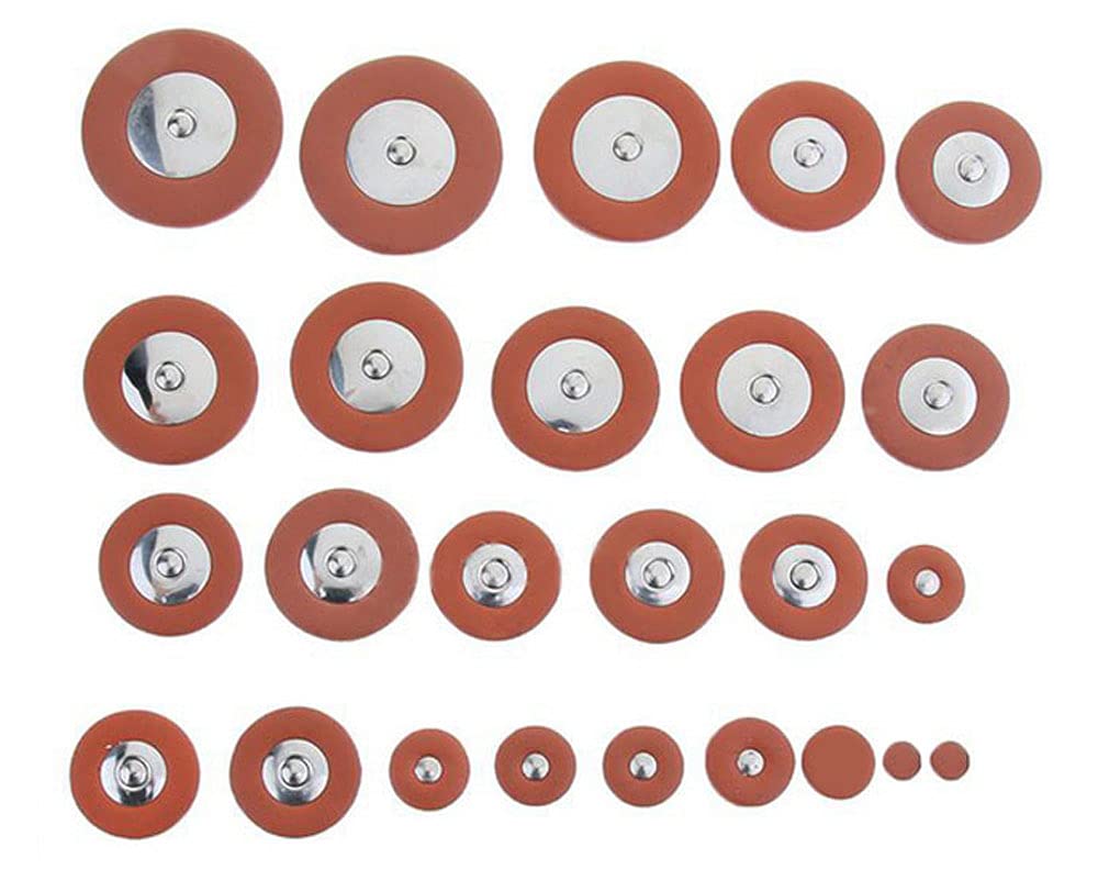 25 Pieces Leather Alto Sax Pads Replacement Set S695