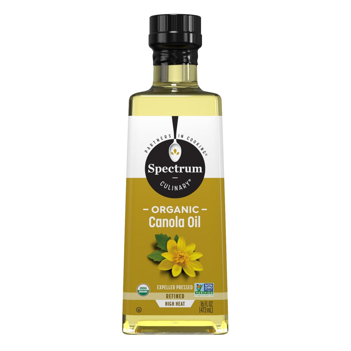 Organic Refined Canola Oil, 16 oz W812