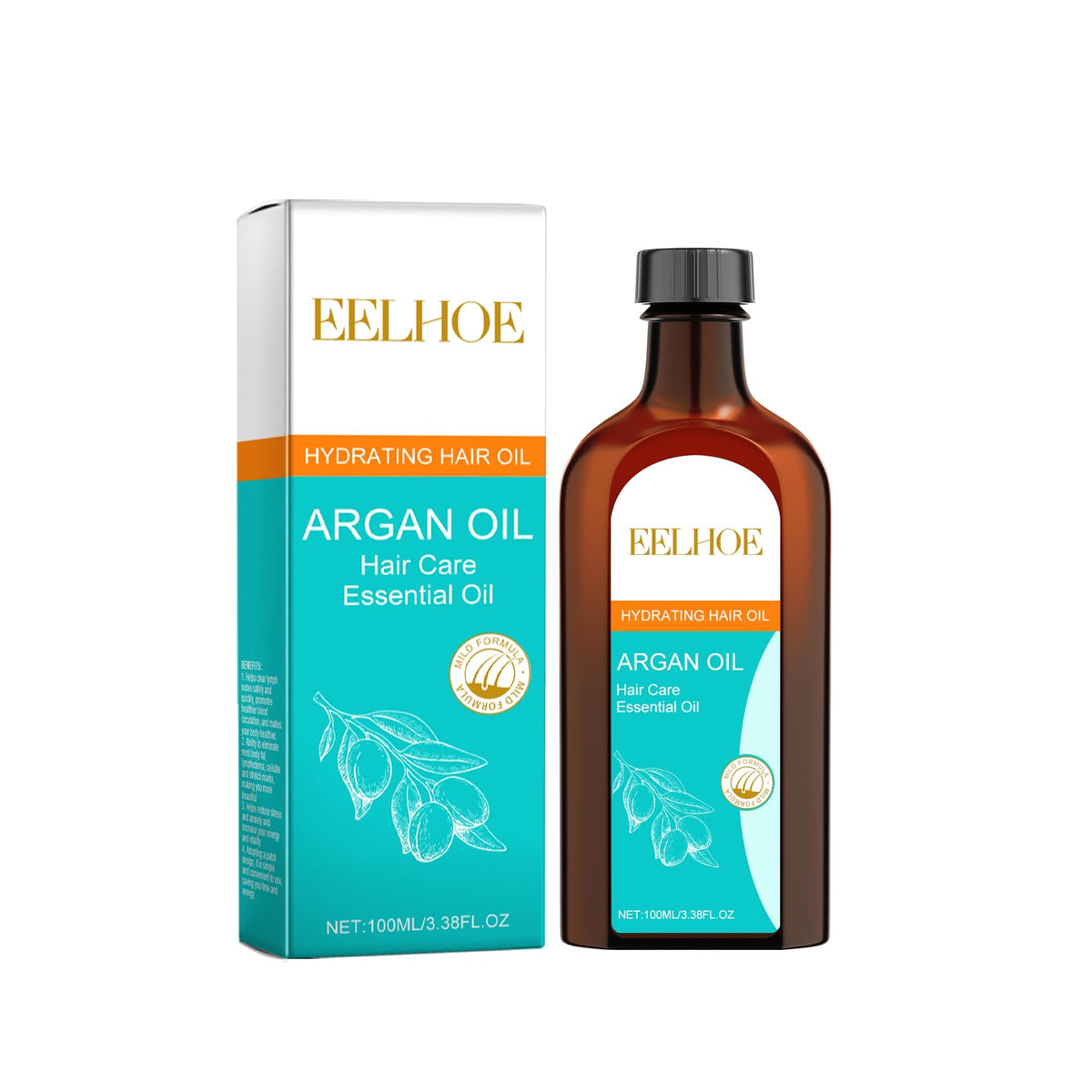 Argan Oil Hydrating Shampoo Conditioner Oil and Mask Hair Care Set A203
