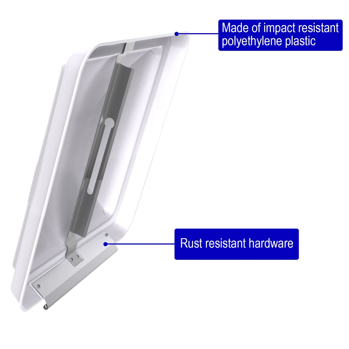 3 Packs 14" White RV Roof Vent Cover Replacement with 6" Fan Blade and 12 Volt Motor O175