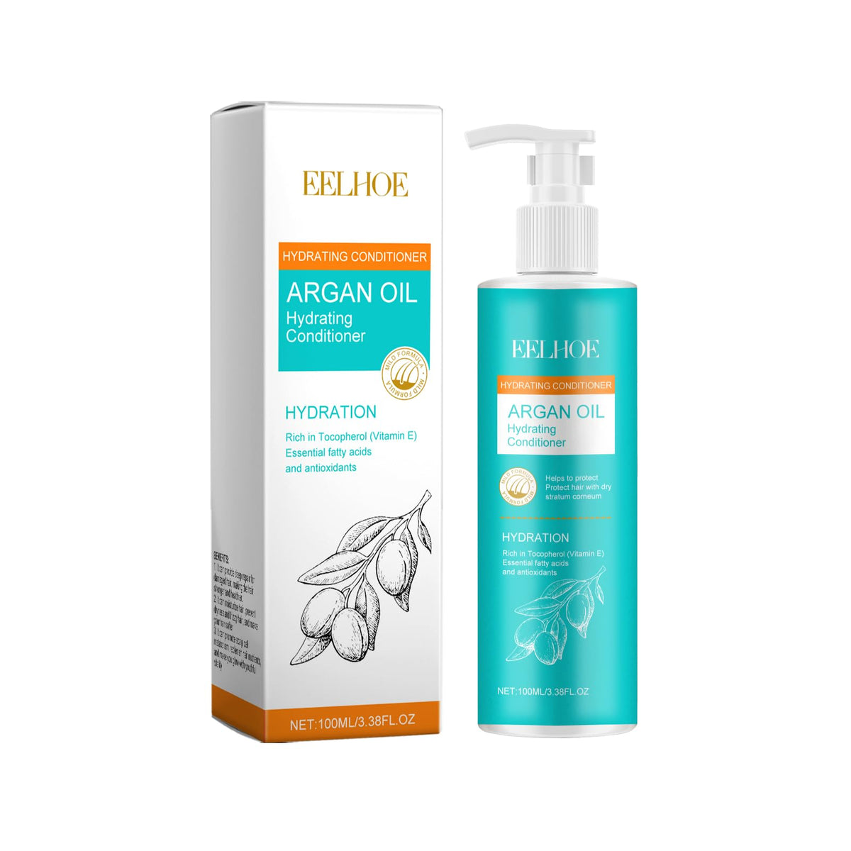 Argan Oil Hydrating Shampoo Conditioner Oil and Mask Hair Care Set A203