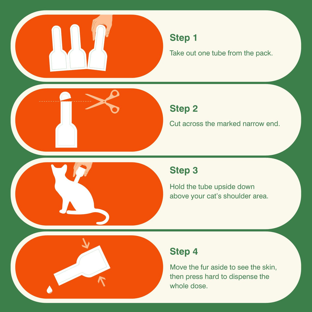 6 Pack Flea and Tick Prevention for Cats U6268