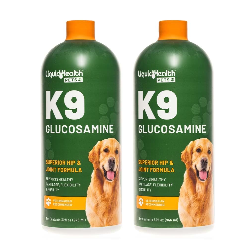 Liquid Glucosamine for Dogs with Chondroitin MSM Hyaluronic Acid 2 Pack L6722