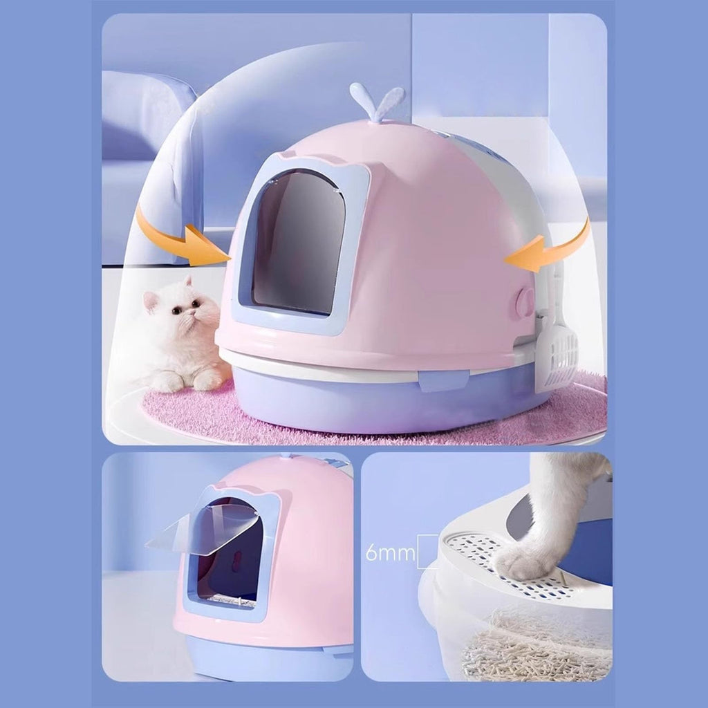 Covered Cat Litter Box with Scoop L4521