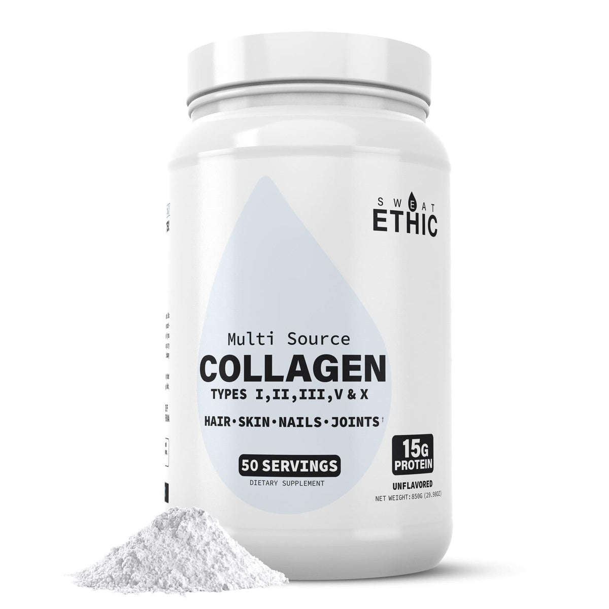 Unflavored Hydrolyzed Collagen Peptides Powder N804
