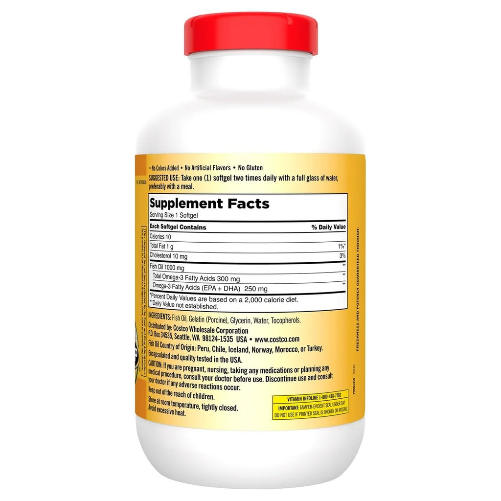 Fish Oil 1000 mg 400 Softgels L275166