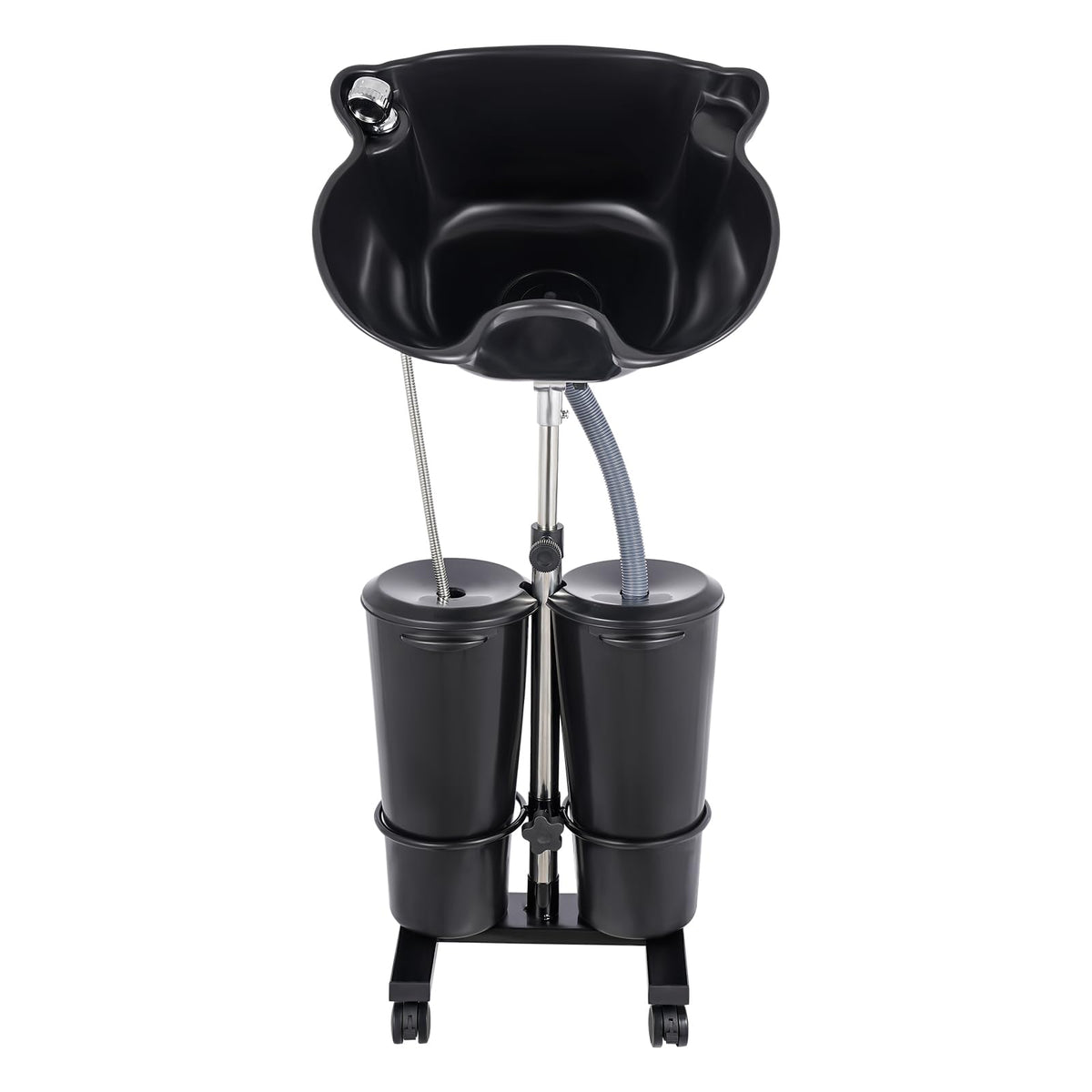 Portable Shampoo Basin with 2 Water Buckets, Black N573018