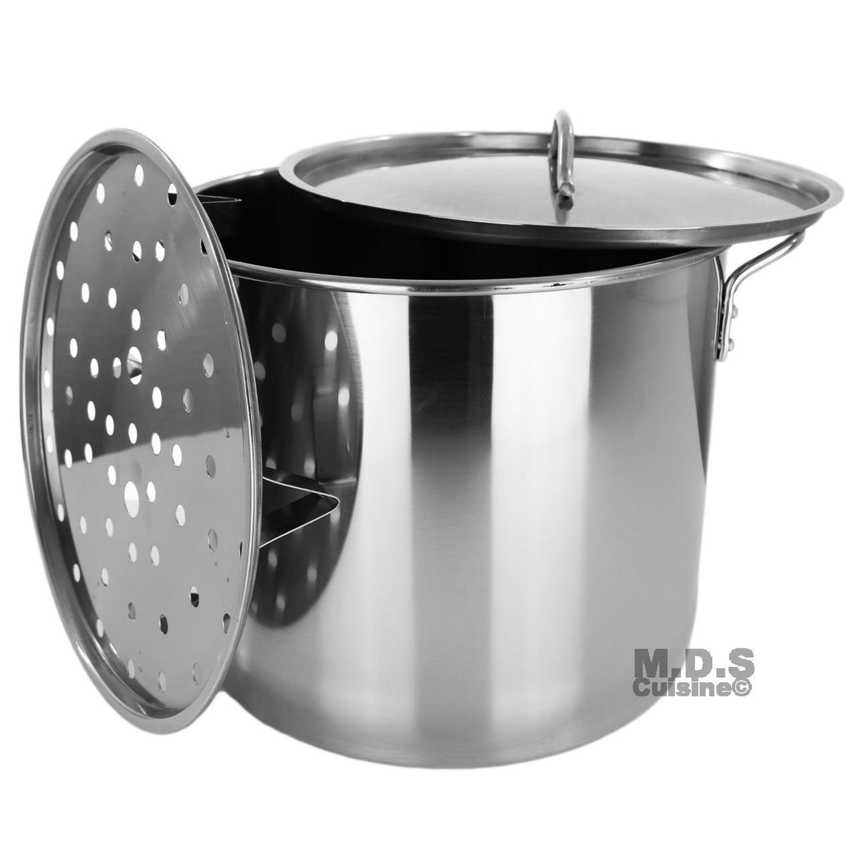 40QT Stainless Steel Stock Pot with Lid C107700