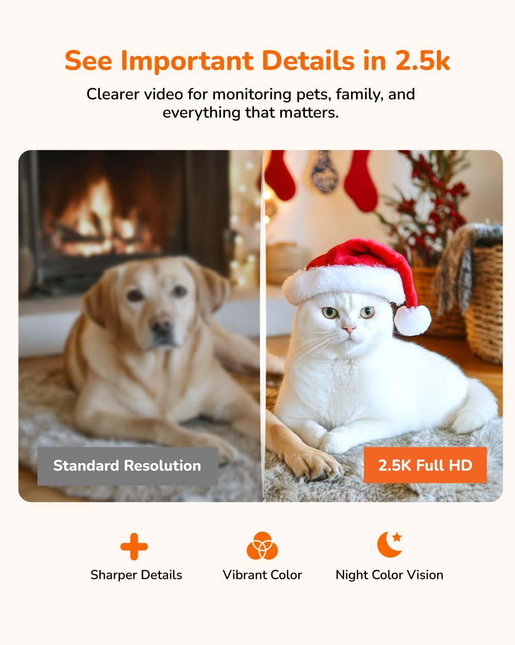 2.5K Indoor Pan-Tilt Security Camera O98131