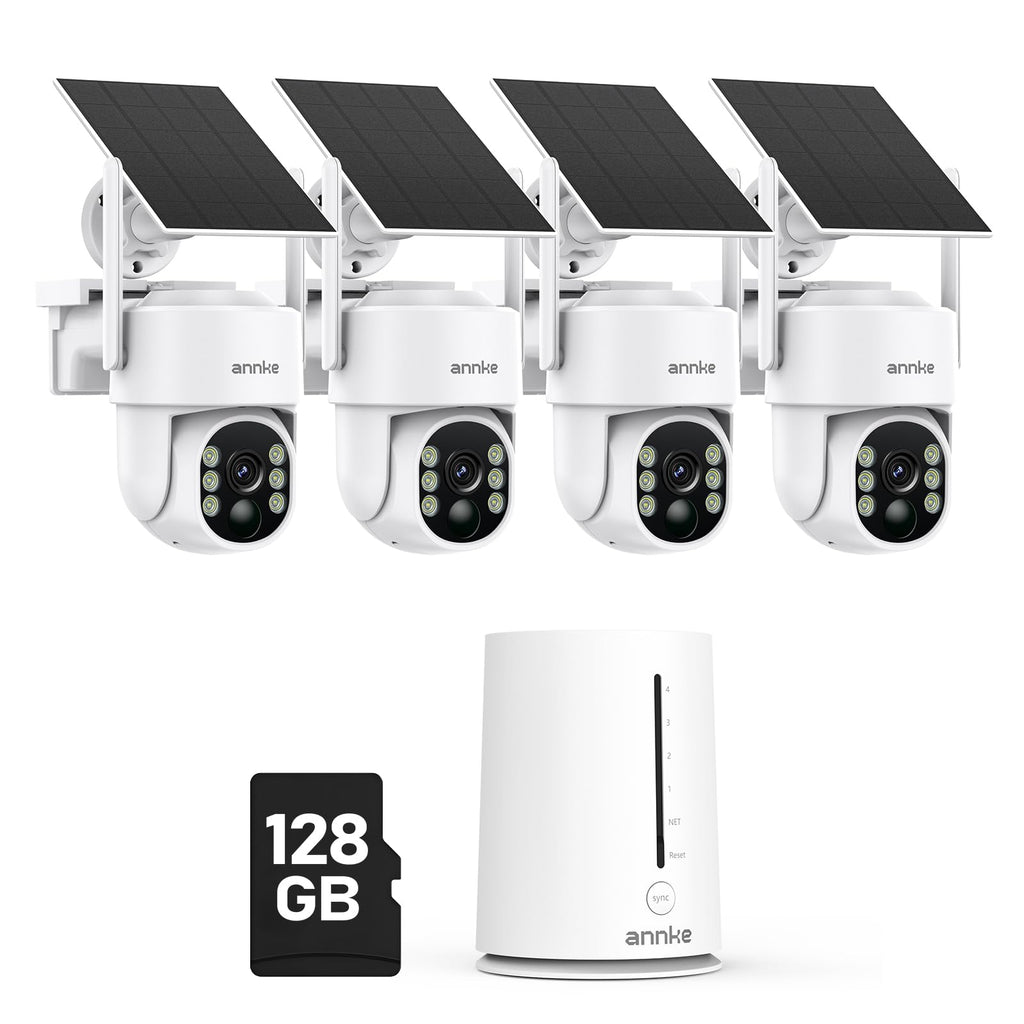 4MP Solar Security Cameras Wireless Outdoor C11863
