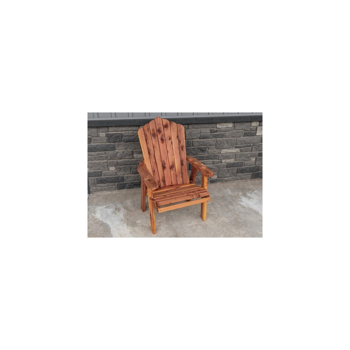 Cedar Stationary Chair Fan-Back Adirondack Style P722324