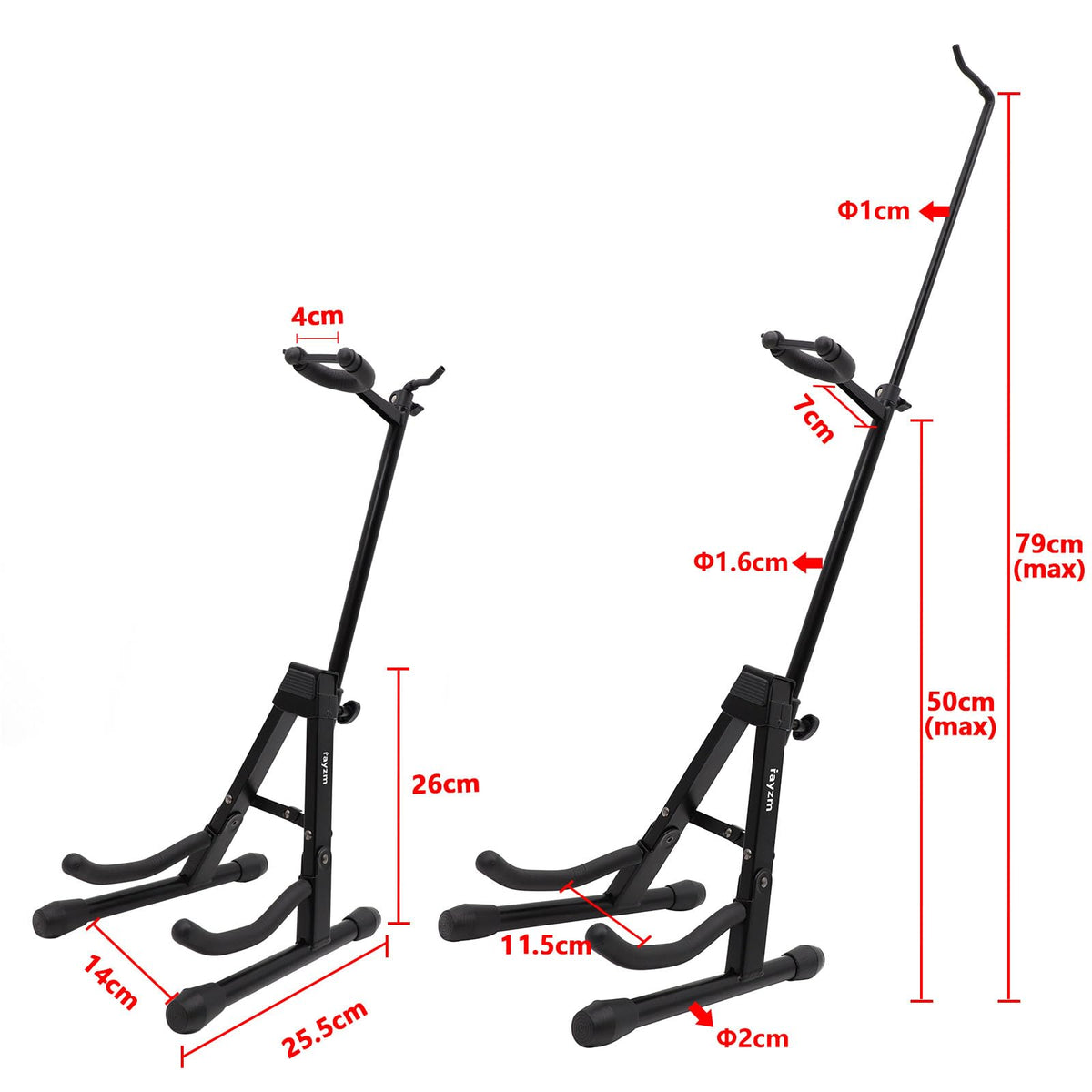 Adjustable Portable Folding Metal Violin Stand Q935432