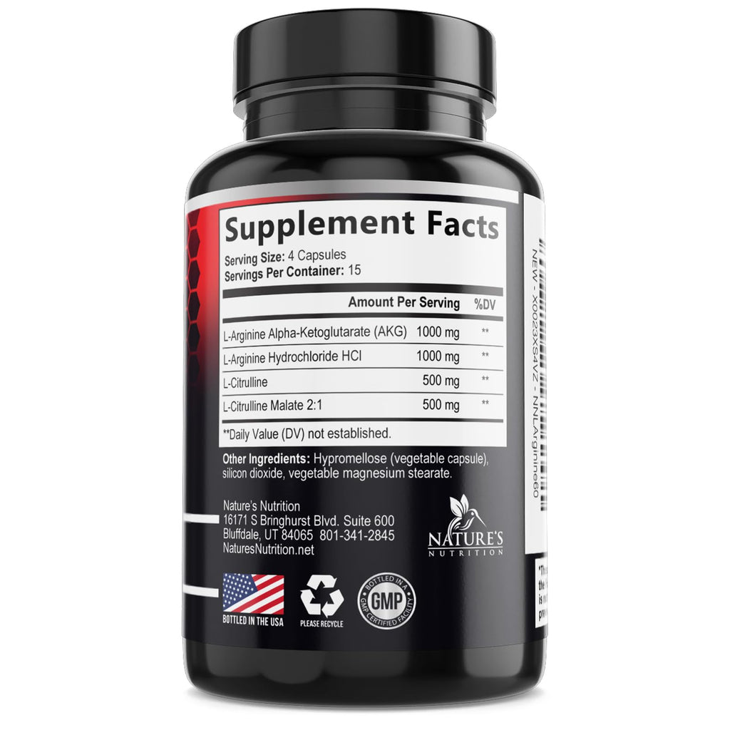 Nitric Oxide Booster 60 Capsules B36073