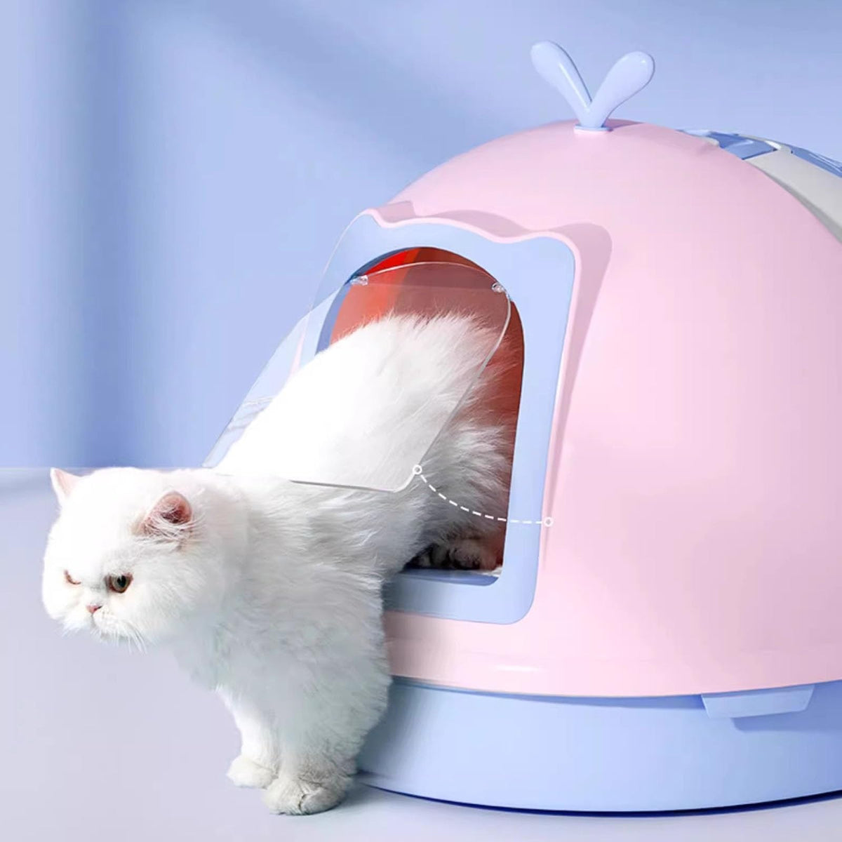 Covered Cat Litter Box with Scoop L4521