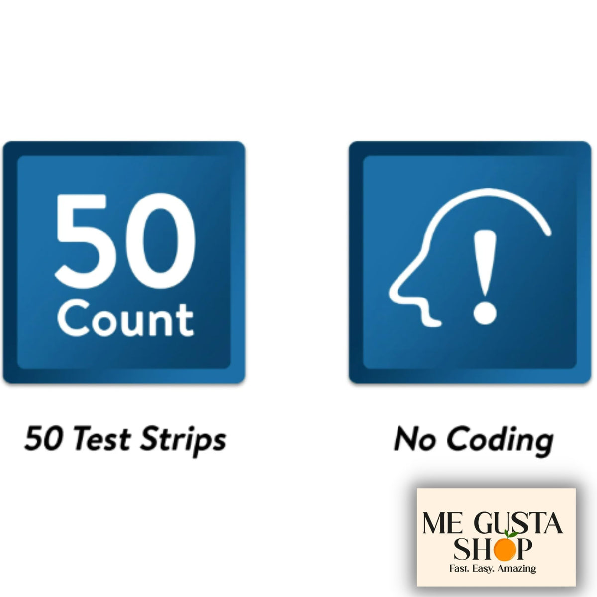 Blood Glucose Test Strips, 50 Count G434