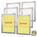 6 Pieces Aluminum Silk Screen Frame with 110 Count Nylon Mesh M550