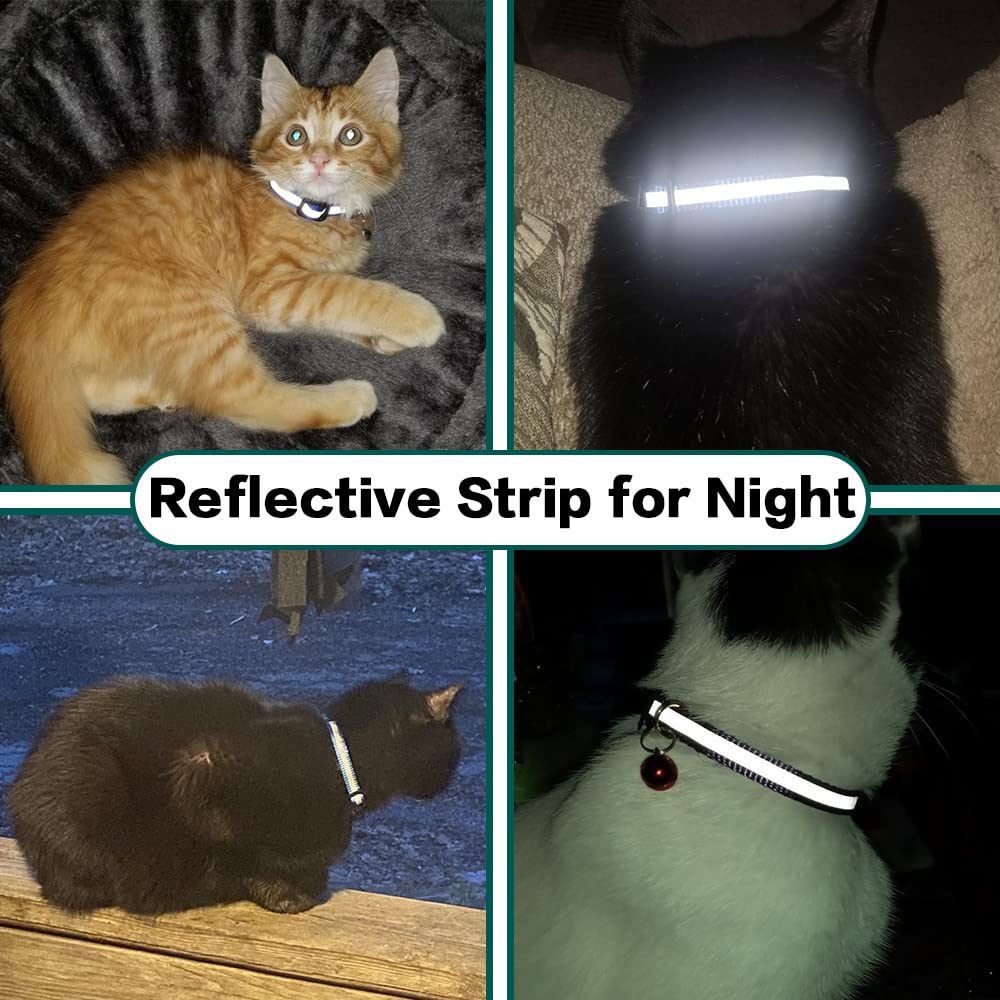 Breakaway Reflective Cat Collar with Air Tag Holder W993