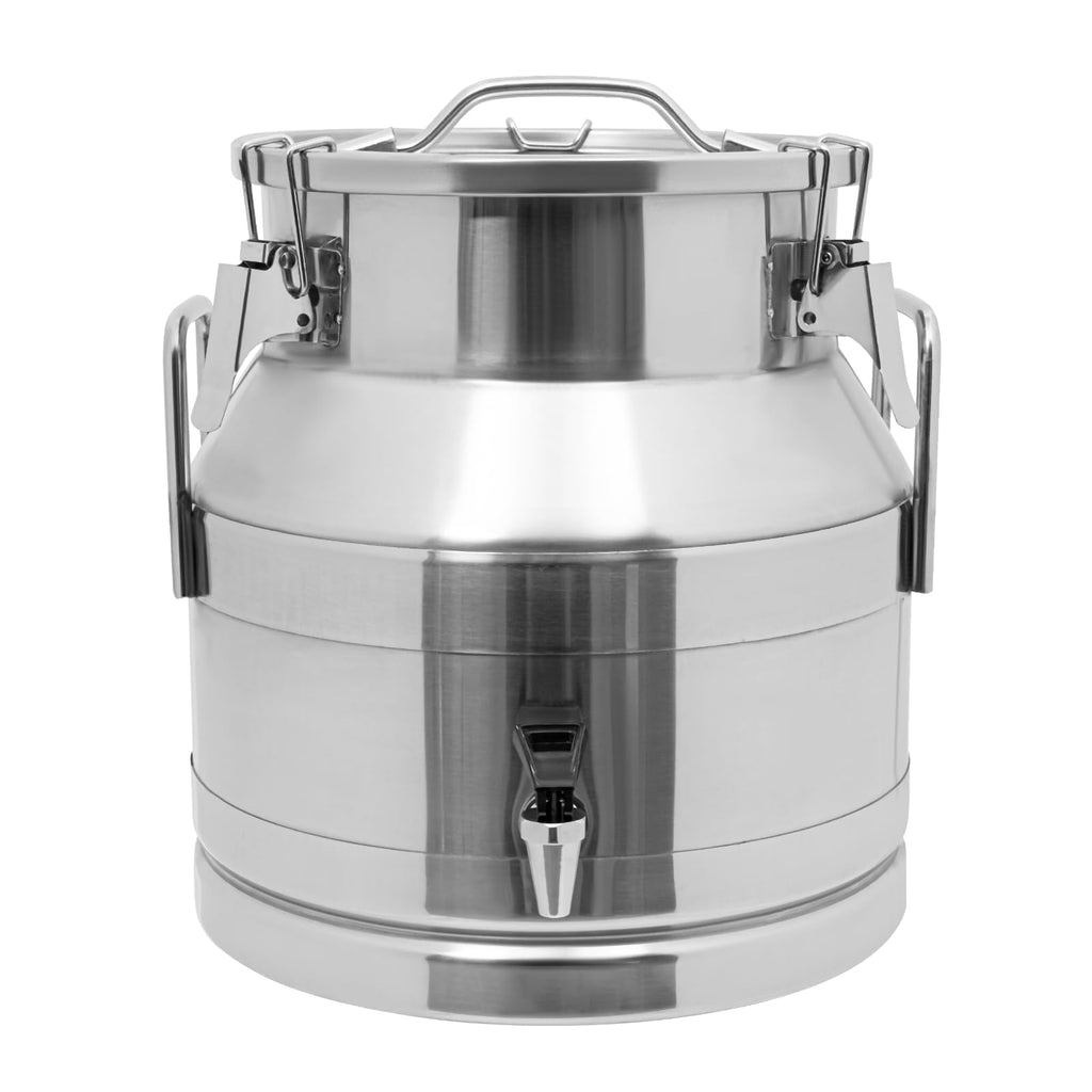 Stainless Steel Milk Can with Faucet, 20L Silicone Sealed Lid F4610