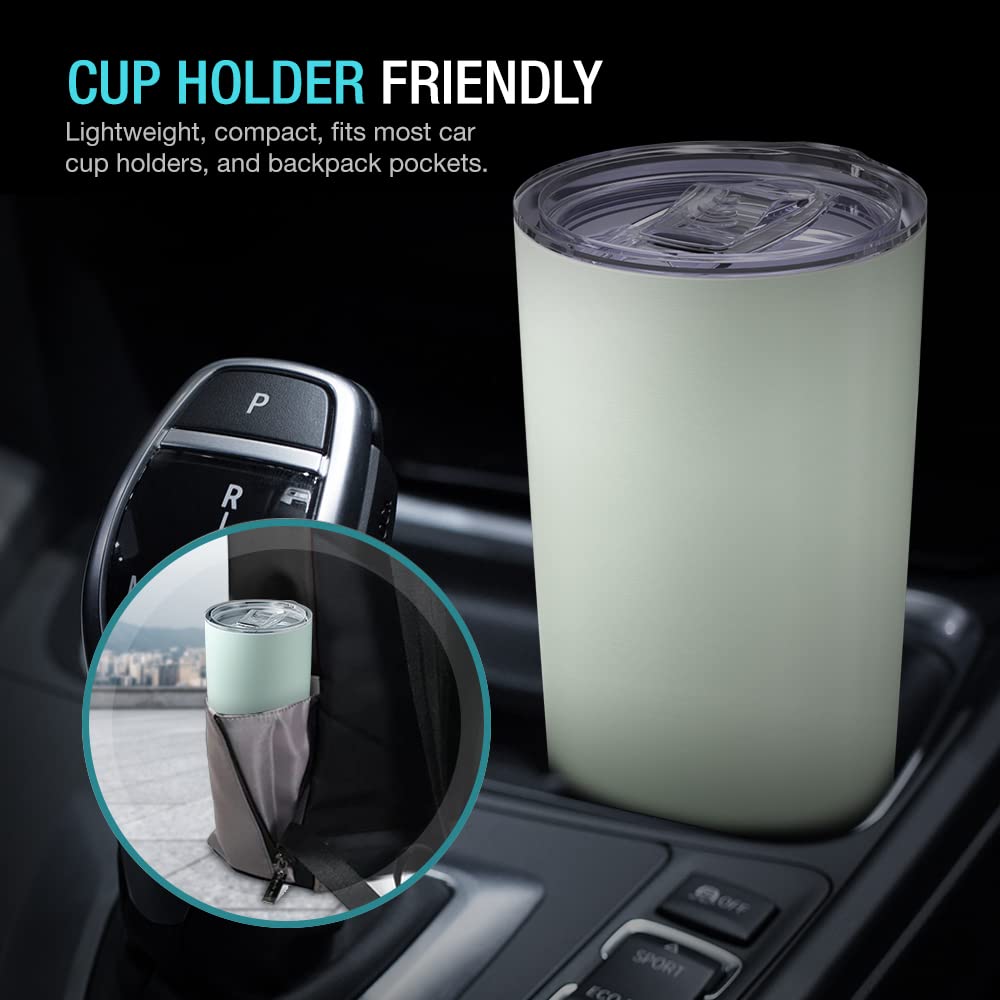 20 oz Stainless Steel Vacuum Insulated Tumbler with Lid and Straw T723164