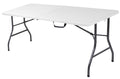 6ft White Blow Molded Folding Table U8435