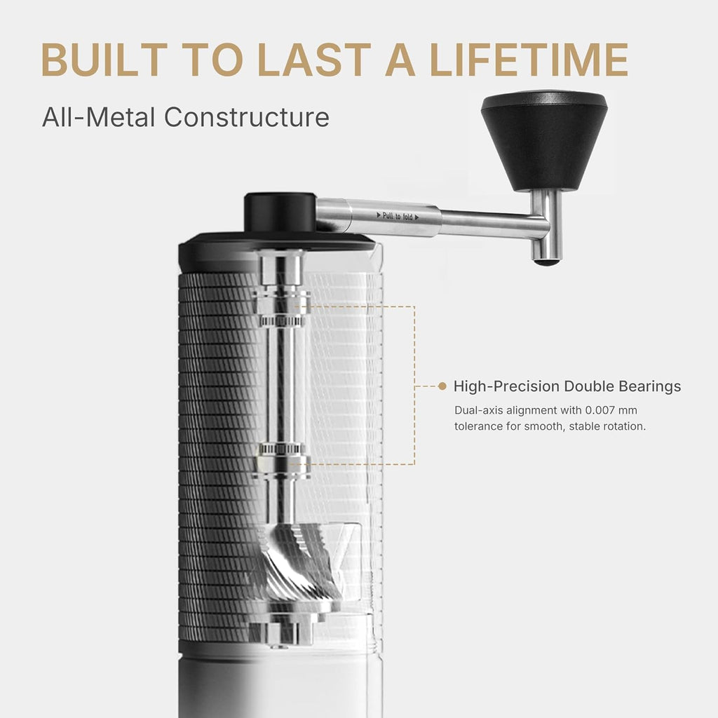 Manual Coffee Grinder with Conical Burr Portable Hand Coffee Grinder N608594