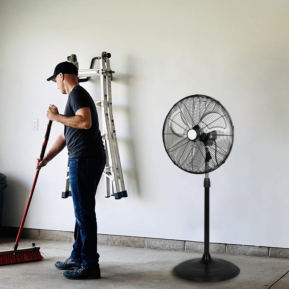 20" High Velocity 3-Speed Oscillating Pedestal Fan, 2 Pack T503