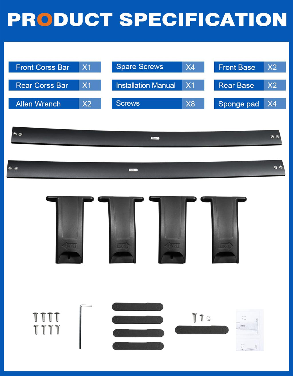 Roof Rack Cross Bars P553
