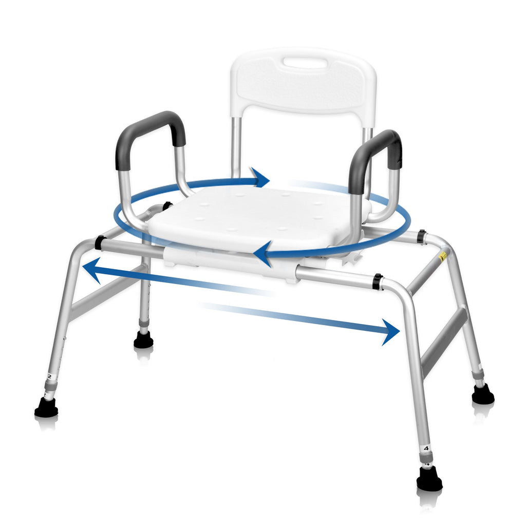 Sliding Shower Chair with 360⁰ Swivel Seat B581072
