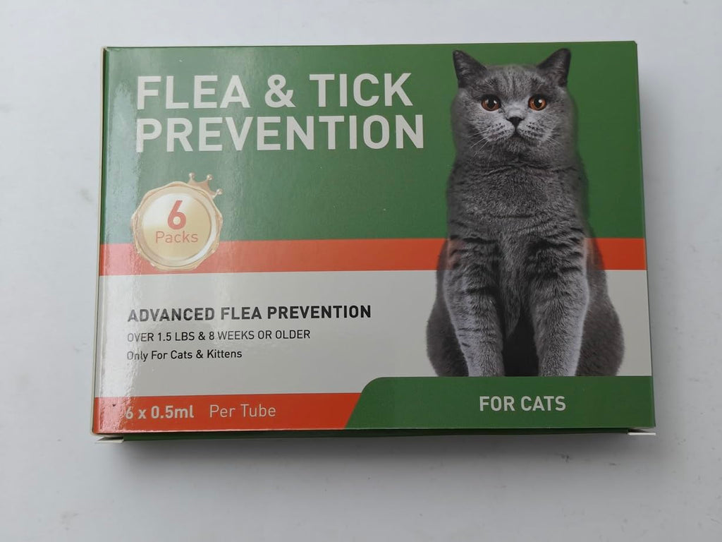 6 Pack Flea and Tick Prevention for Cats U6268