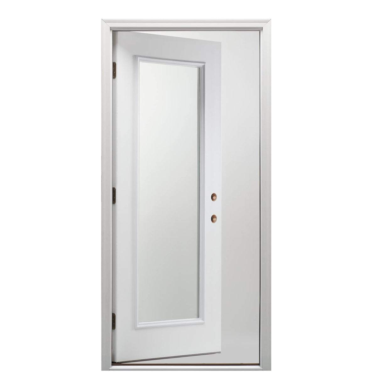 Primed Fiberglass Left Hand In-Swing Prehung Front Door 30" x 80" T964
