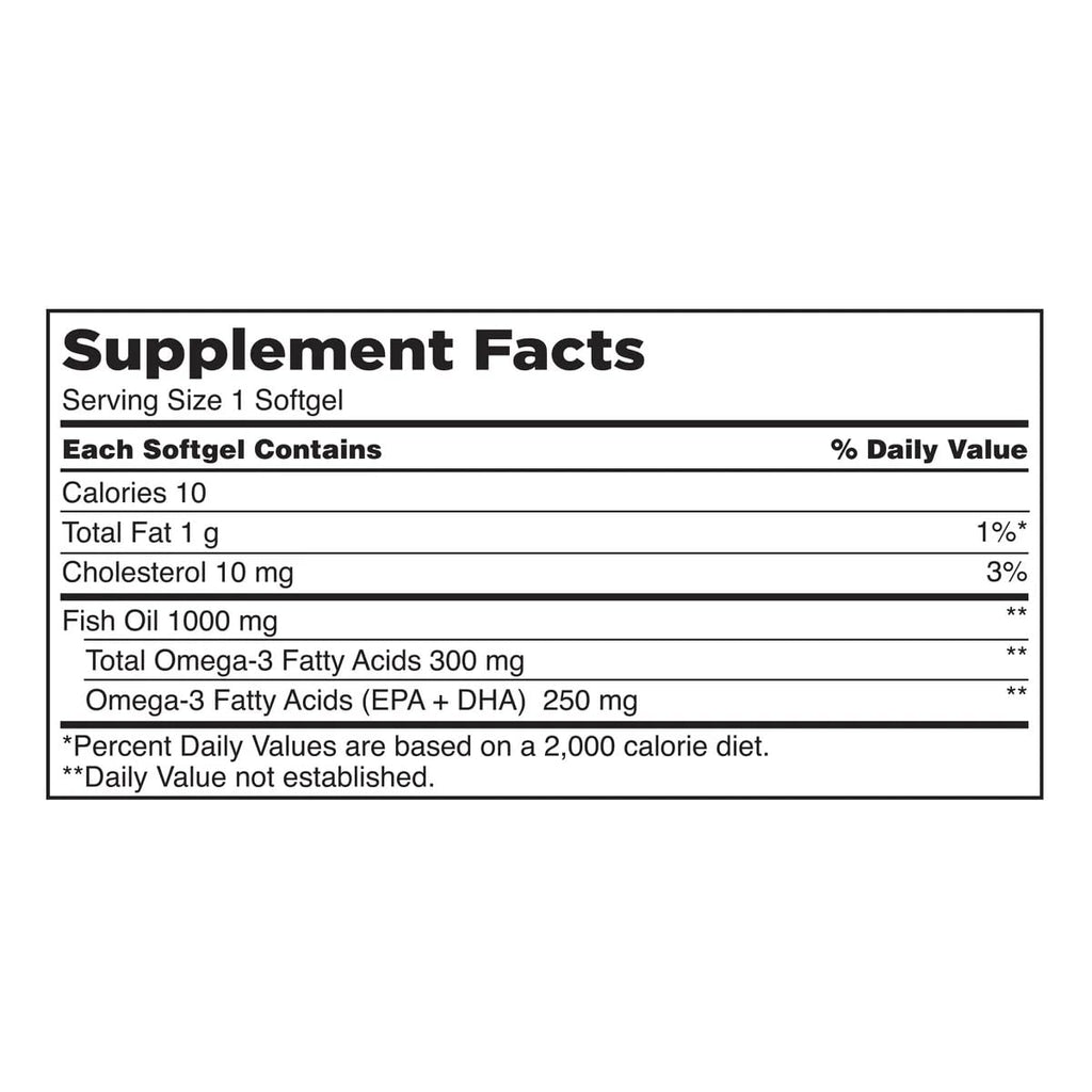 Fish Oil 1000 mg 400 Softgels L275166