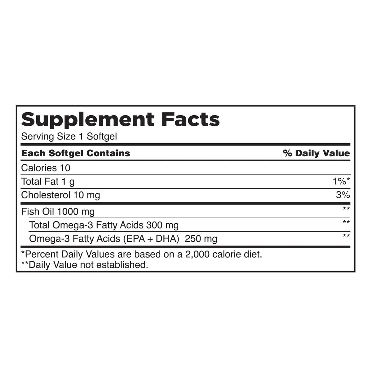 Fish Oil 1000 mg 400 Softgels L275166
