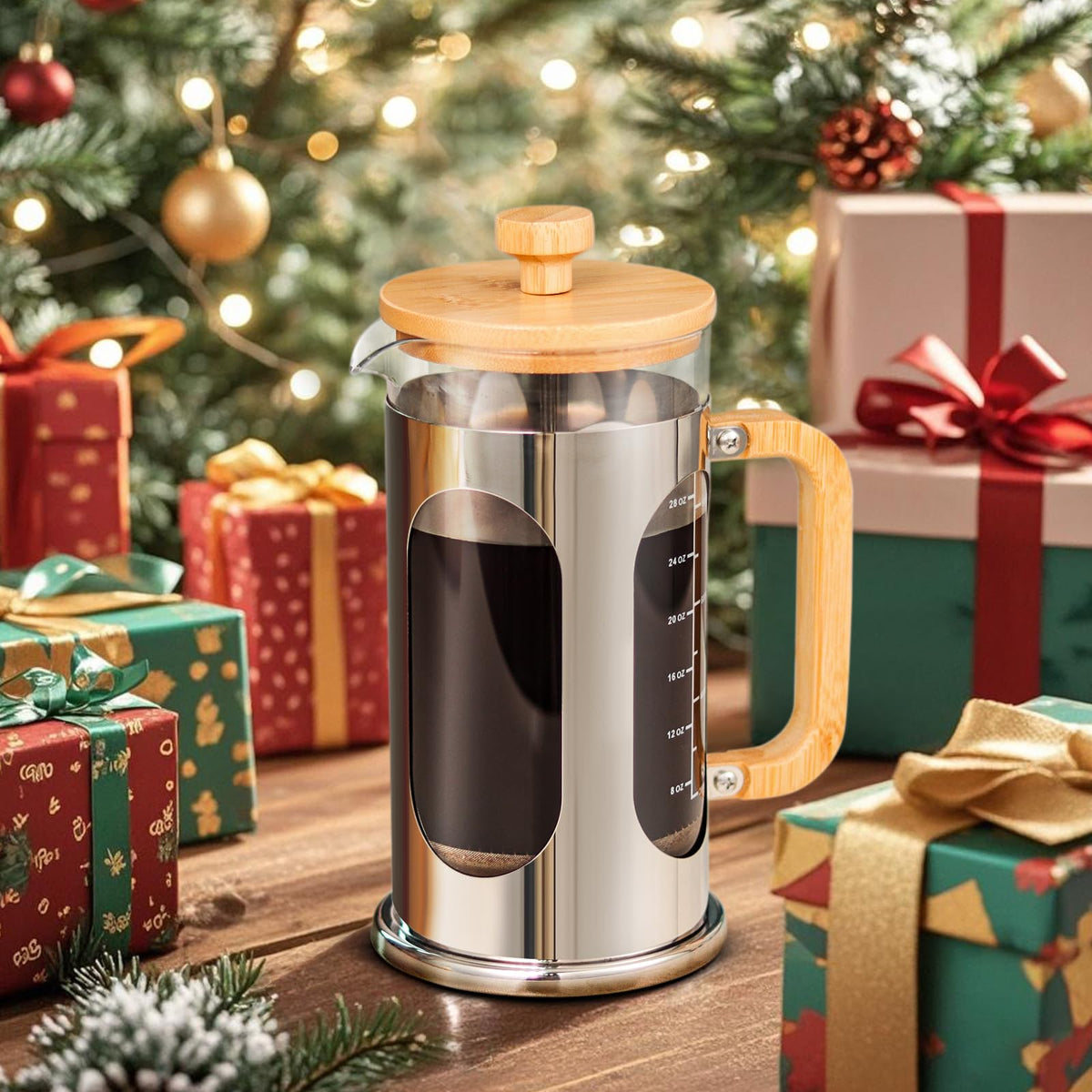 34 oz Borosilicate Glass French Press Coffee Maker S140261
