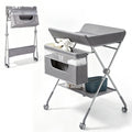 Baby Changing Table with Wheels, Portable Adjustable Folding Diaper Station with Storage V89482