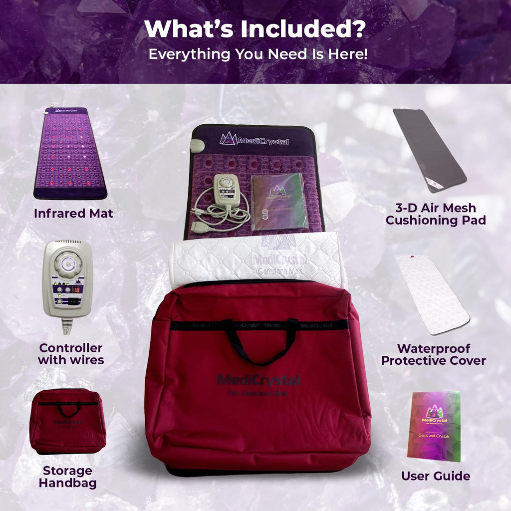 Far Infrared Amethyst Heating Pad Mini 32" L x 20"W Z669