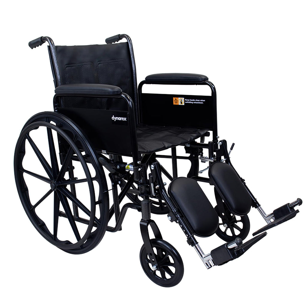 Silver Wheelchair with Detachable Full Arms & Elevating Leg Rests O404956