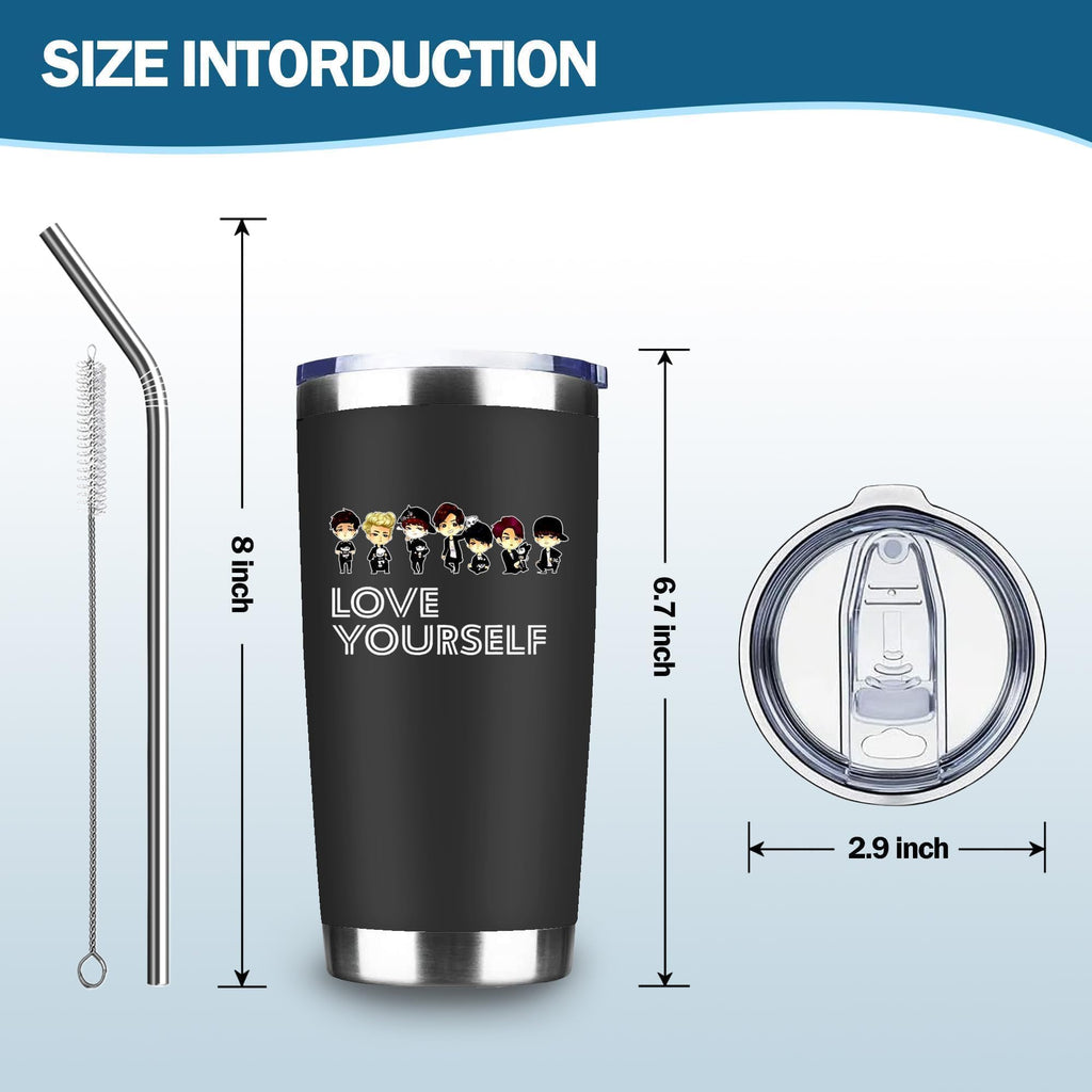 20oz Insulated Stainless Steel Tumbler with Lid L72923