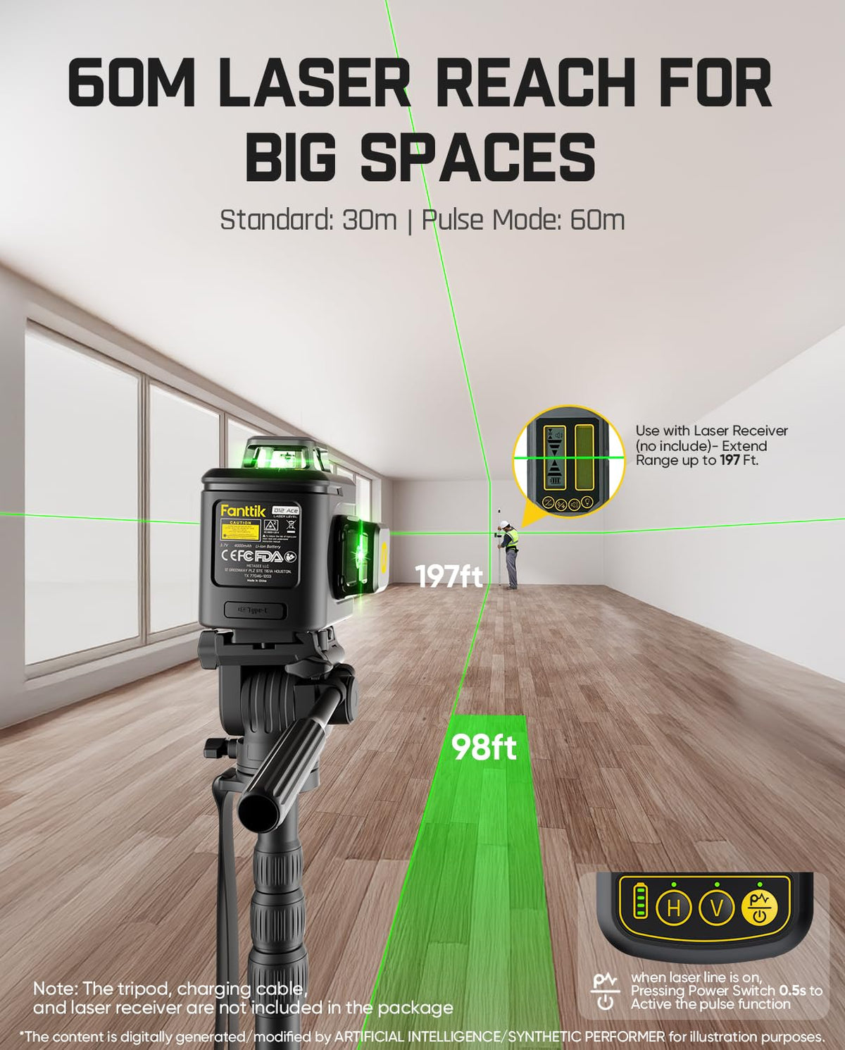 Laser Level 3x360° 16 Lines Self-Leveling K259836