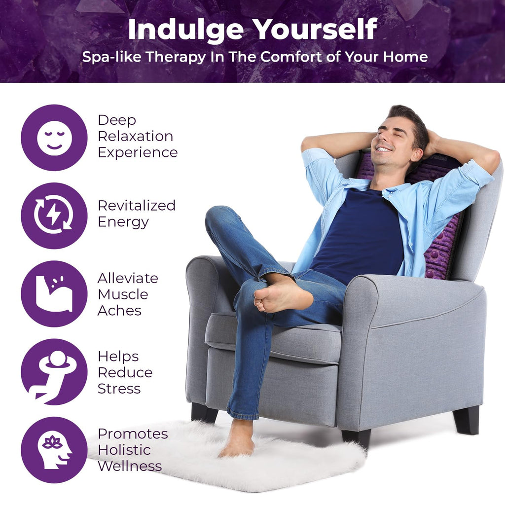Far Infrared Amethyst Heating Pad Mini 32" L x 20"W Z669
