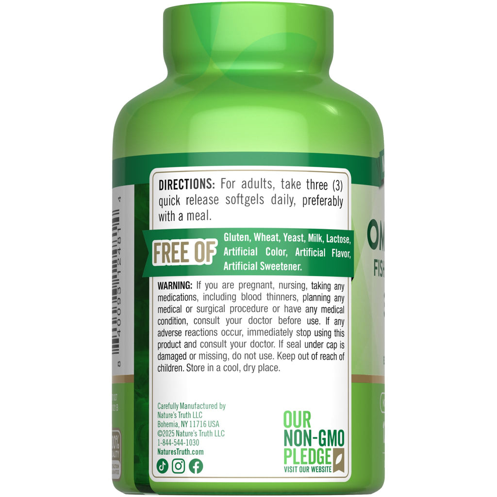 Omega 3-6-9 Softgels 3600mg 120 Count P824076