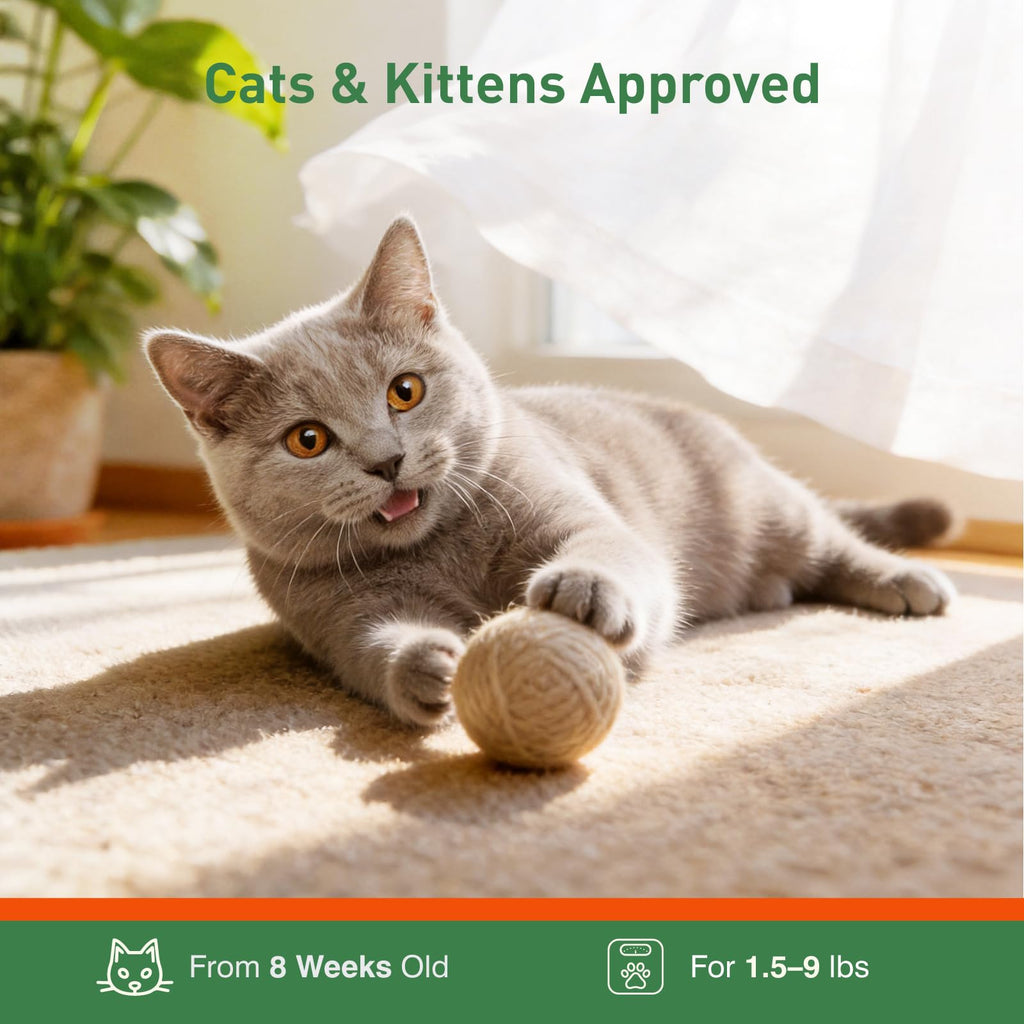 6 Pack Flea and Tick Prevention for Cats U6268