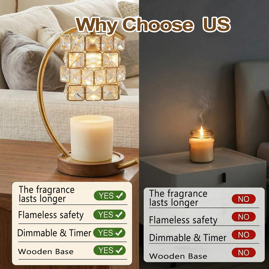 Candle Warmer Lamp with Timer Dimmable Wax Warmer K9419